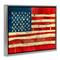 Stupell Industries United We Stand Independence Day Festive American Flag Floater Framed Art